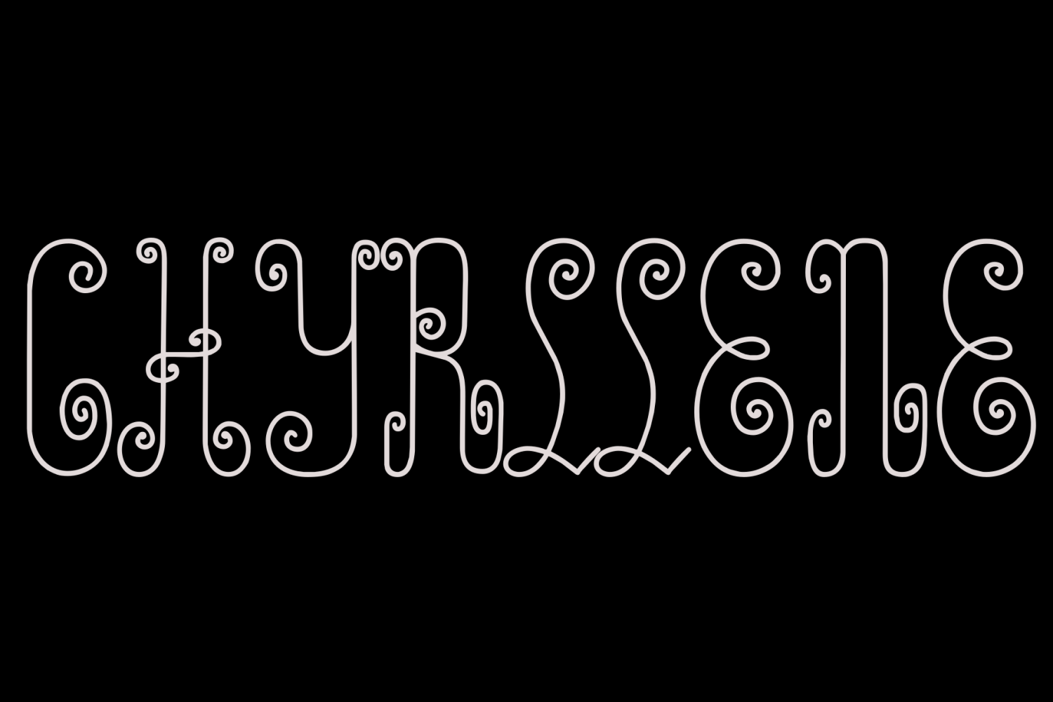 Chyrllene Font Family Poster