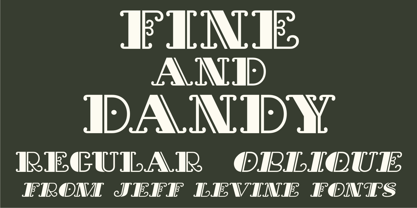 Fine and Dandy Font Poster #1