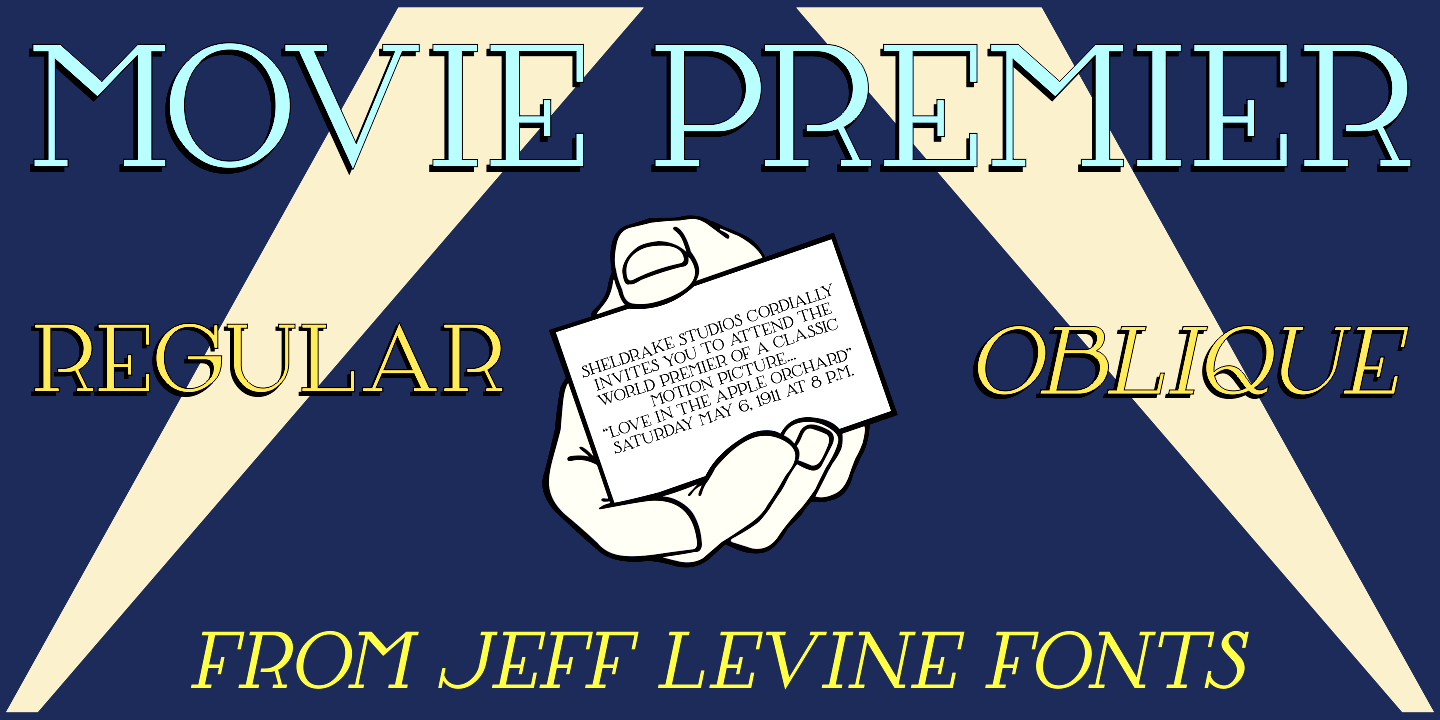 Movie Premier Font Family Poster