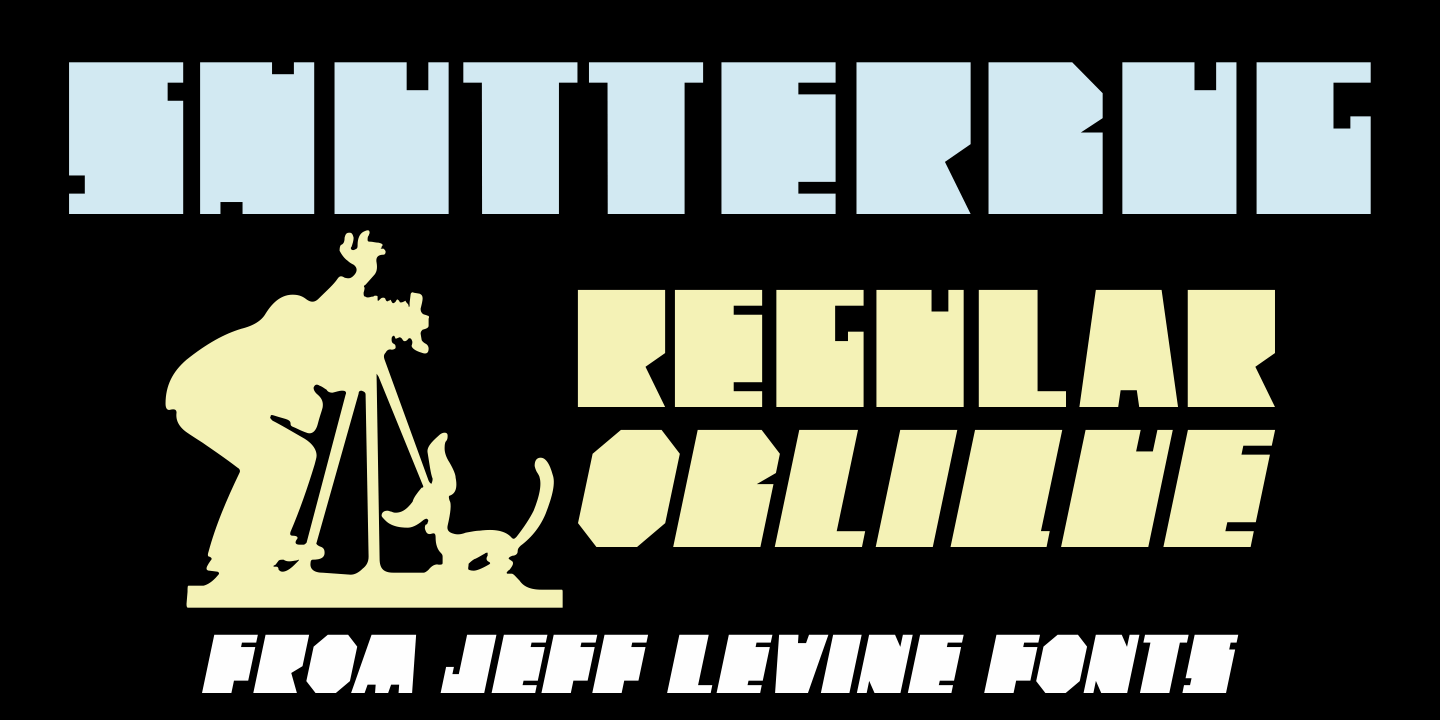 Shutterbug Font Poster #1