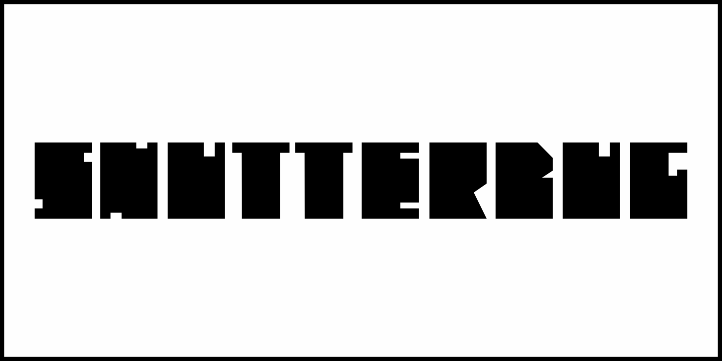 Shutterbug Font Poster #1