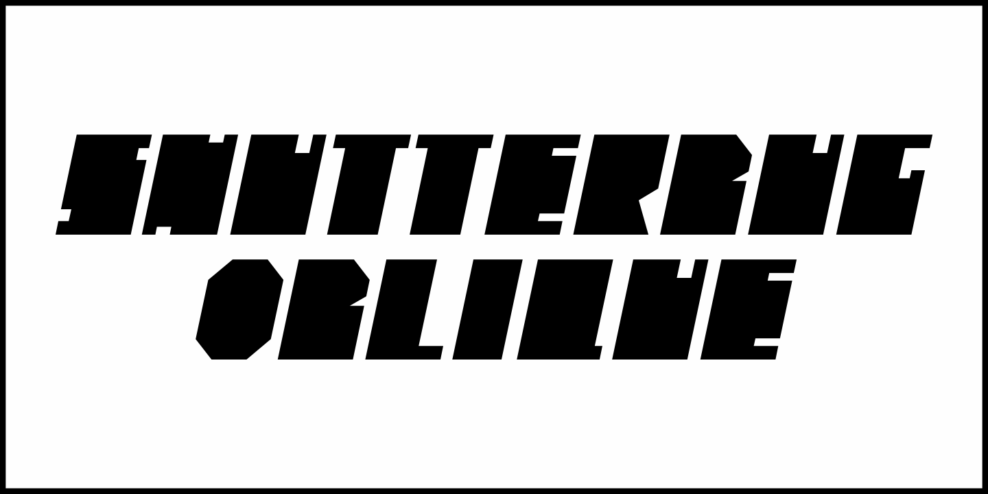 Shutterbug Font Poster #1