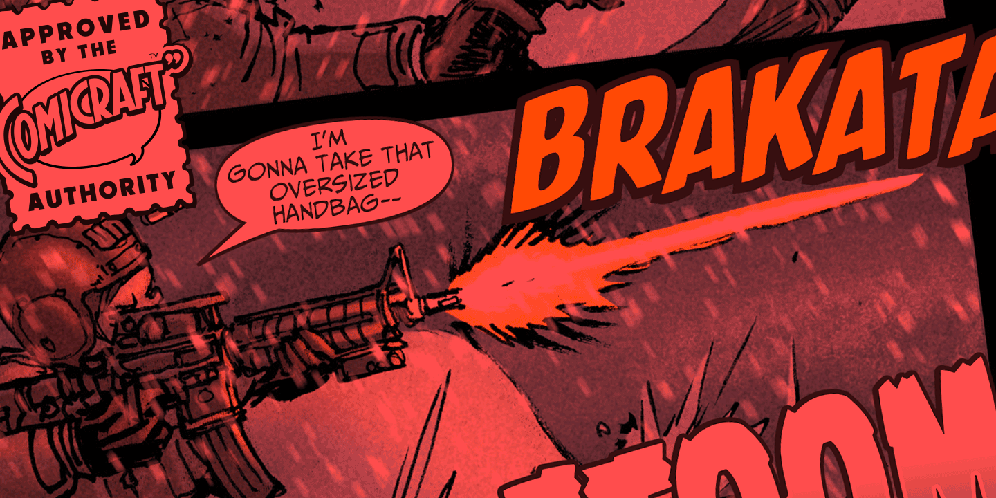 Battle Cry Font Poster #1