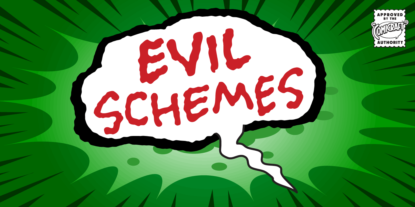 Evil Schemes Font Poster #1