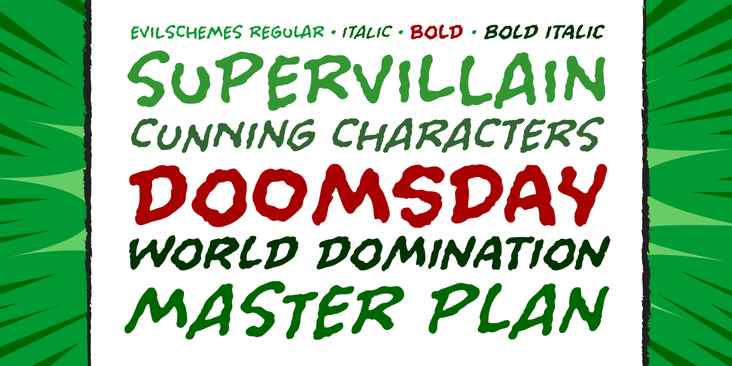 Evil Schemes Font Poster #1