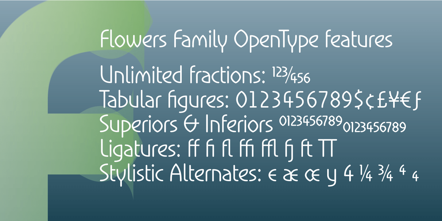 Flowers Family Font Poster #1