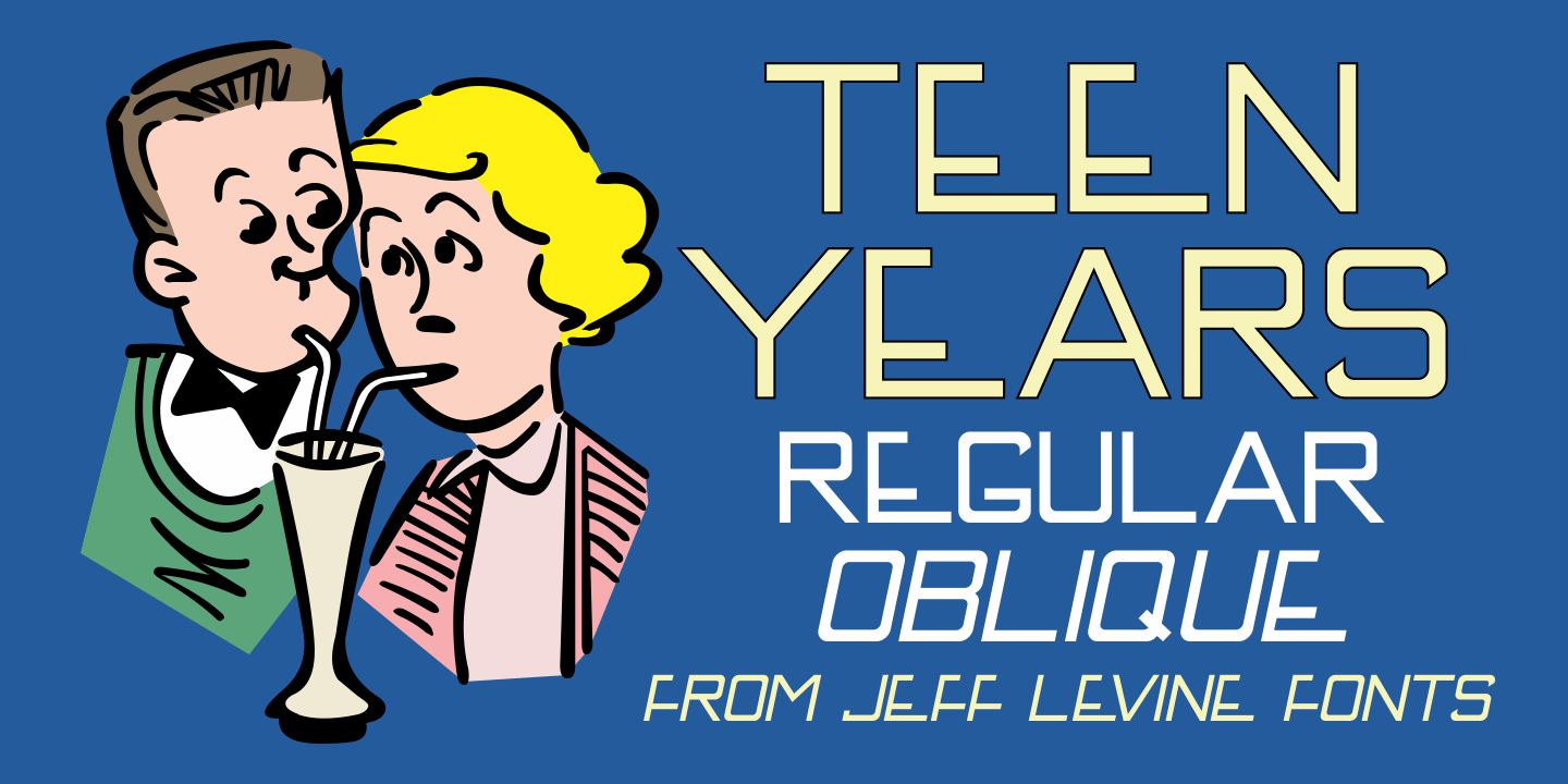 Teen Years Font Family Poster