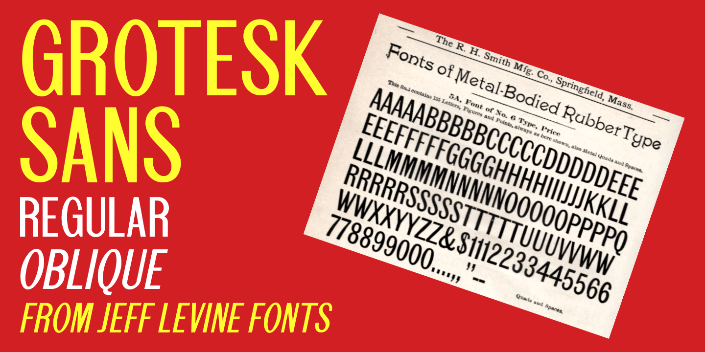 Grotesk Sans Font Poster