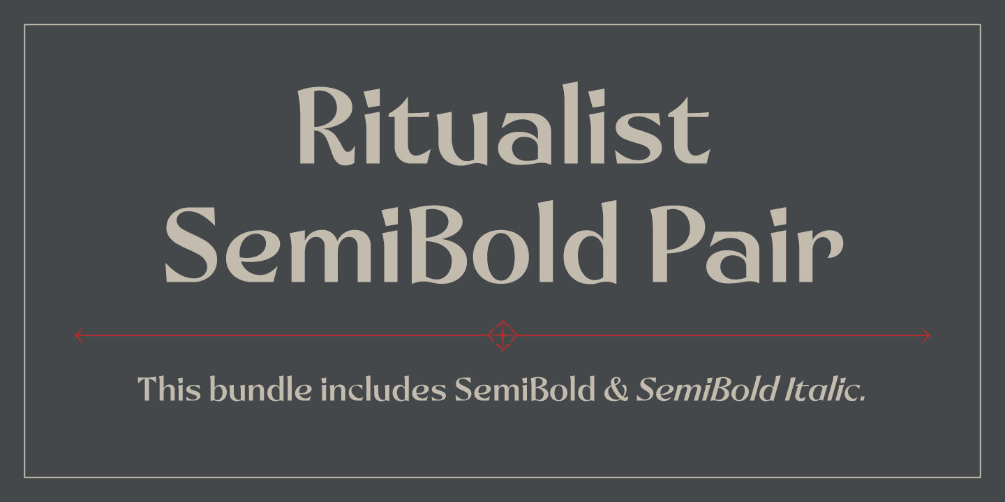 Ritualist SemiBold Pair Poster