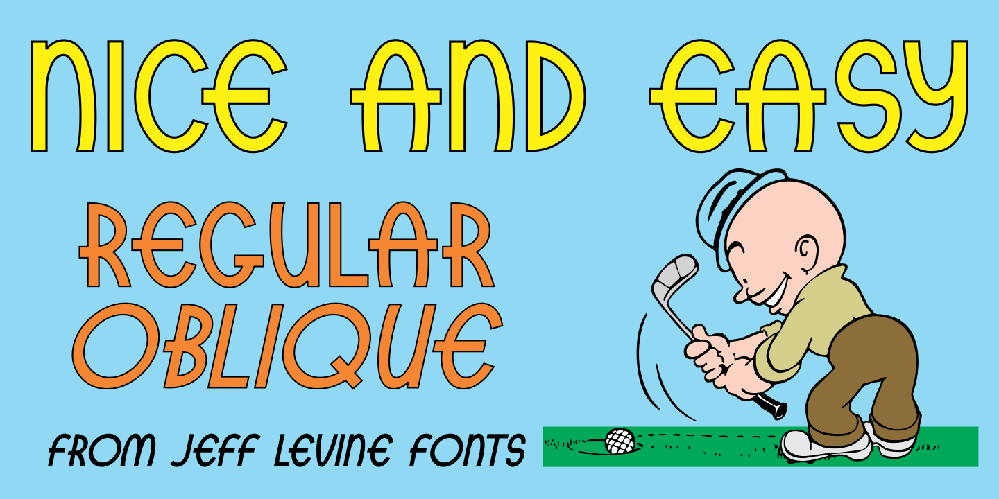 Nice and Easy Font Family Poster
