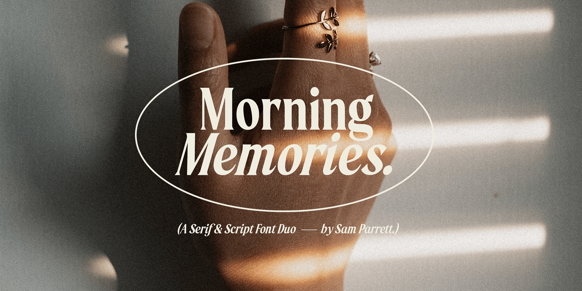 Morning Memories Font Poster