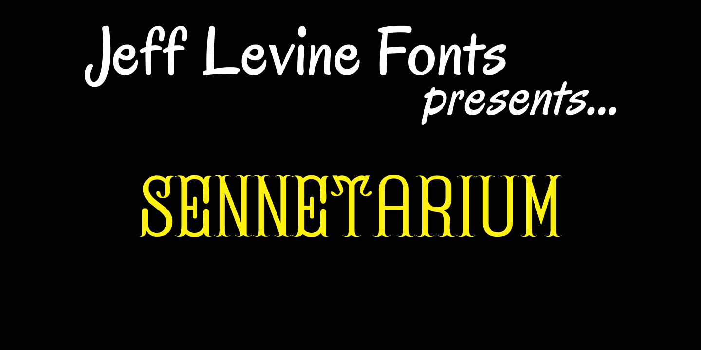 Sennetarium Font Poster #1