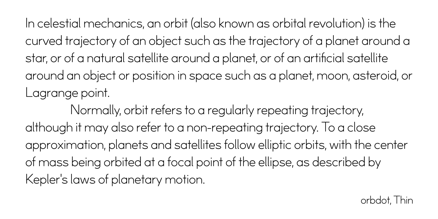 NtT Orbdot Font Poster #1