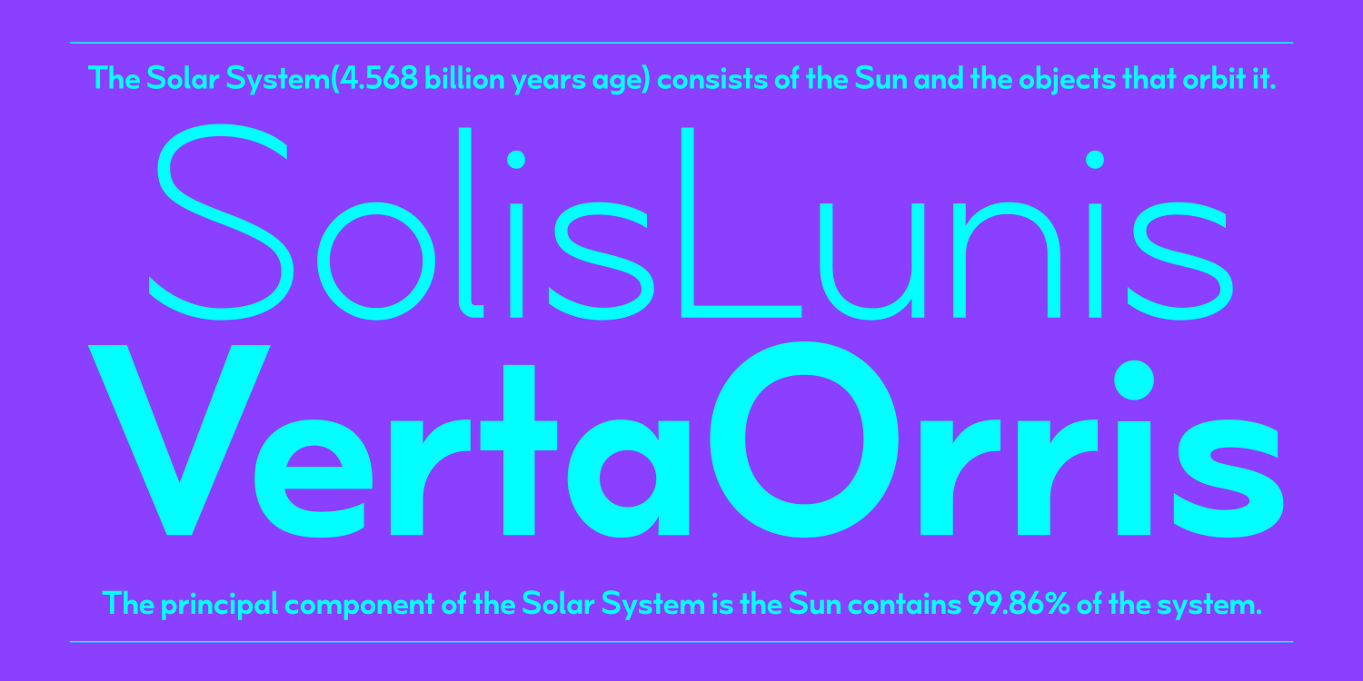 NtT Orbdot Font Poster #1