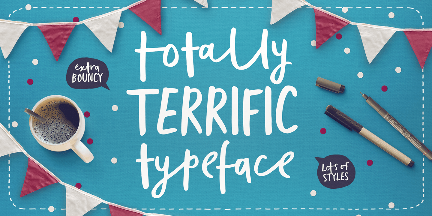 Totally Terrific Font Poster #1