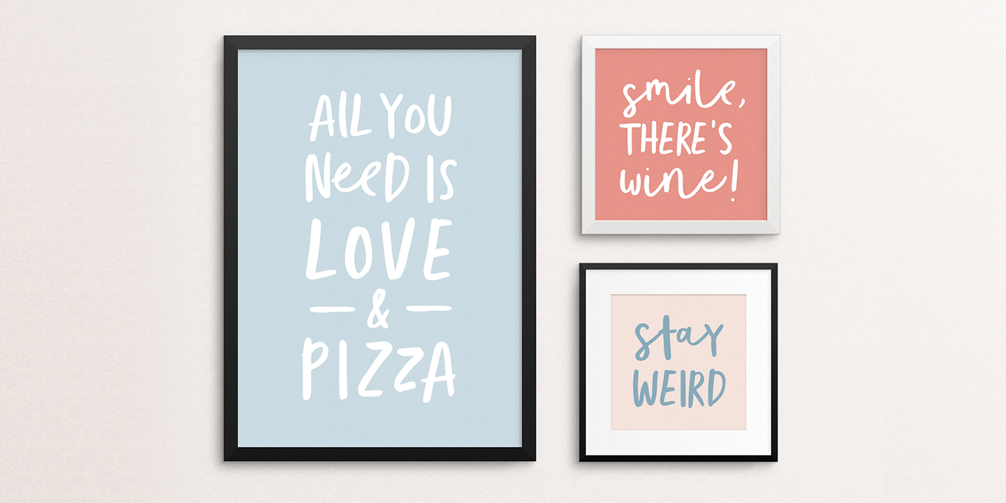 Totally Terrific Font Poster #1