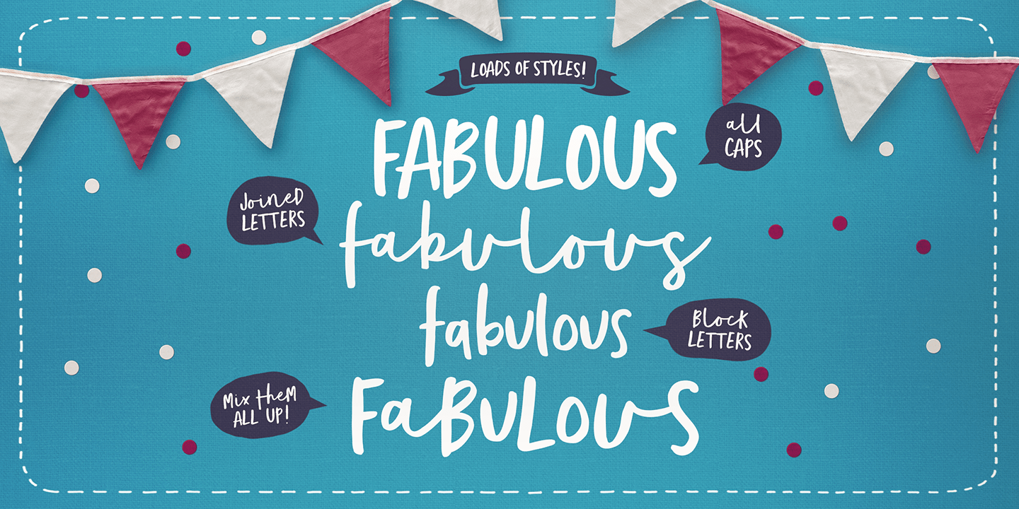 Totally Terrific Font Poster #1