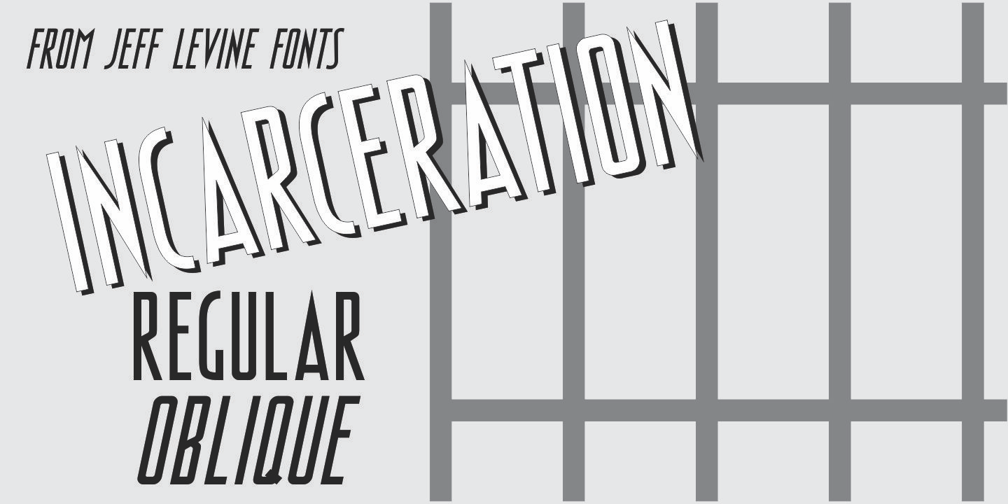 Incarceration Font Poster #1