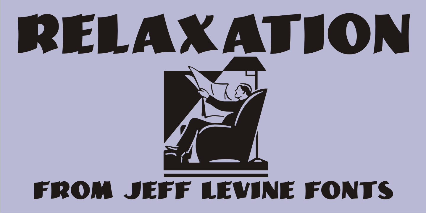Relaxation Font Poster #1