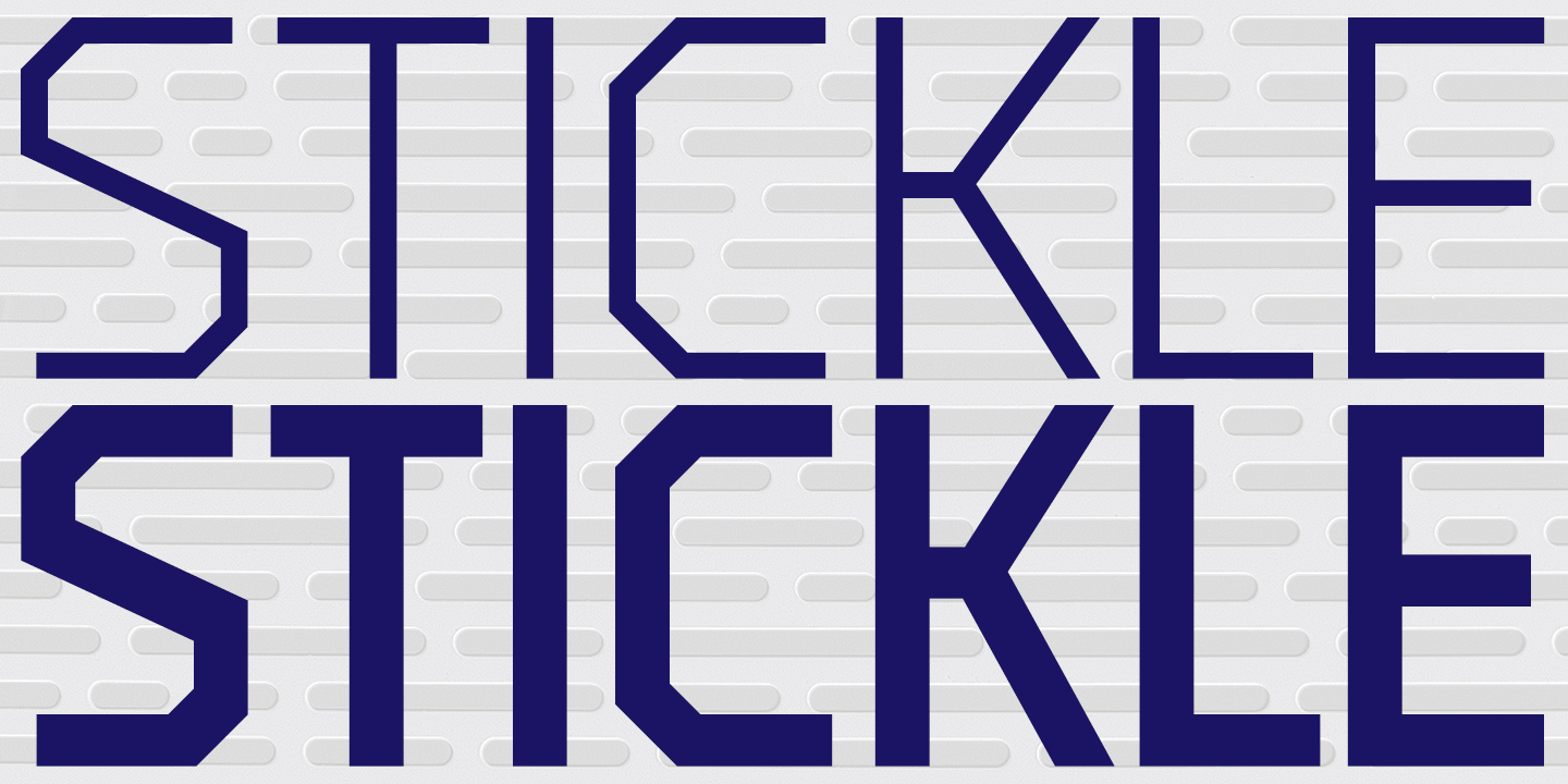 Stickle Font Poster
