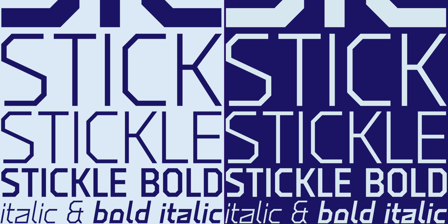 Stickle Font Poster #1