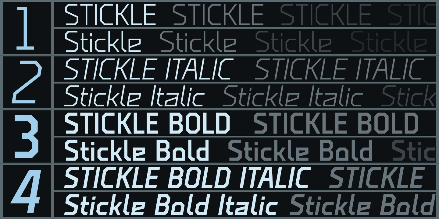 Stickle Font Poster #1