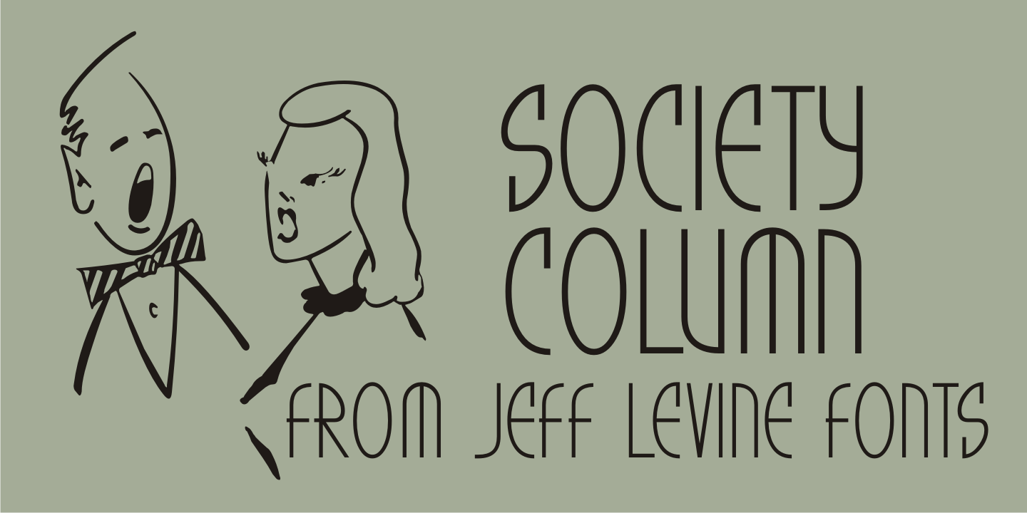 Society Column Font Family Poster