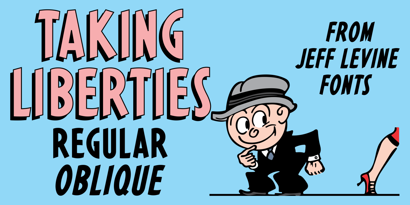 Taking Liberties Font Family Poster