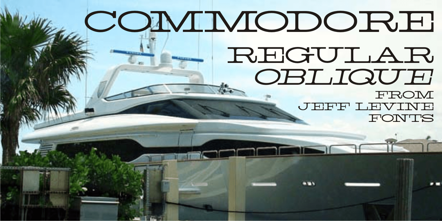 Commodore Font Family Poster