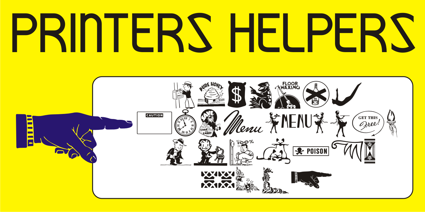 Printers Helpers Font Family