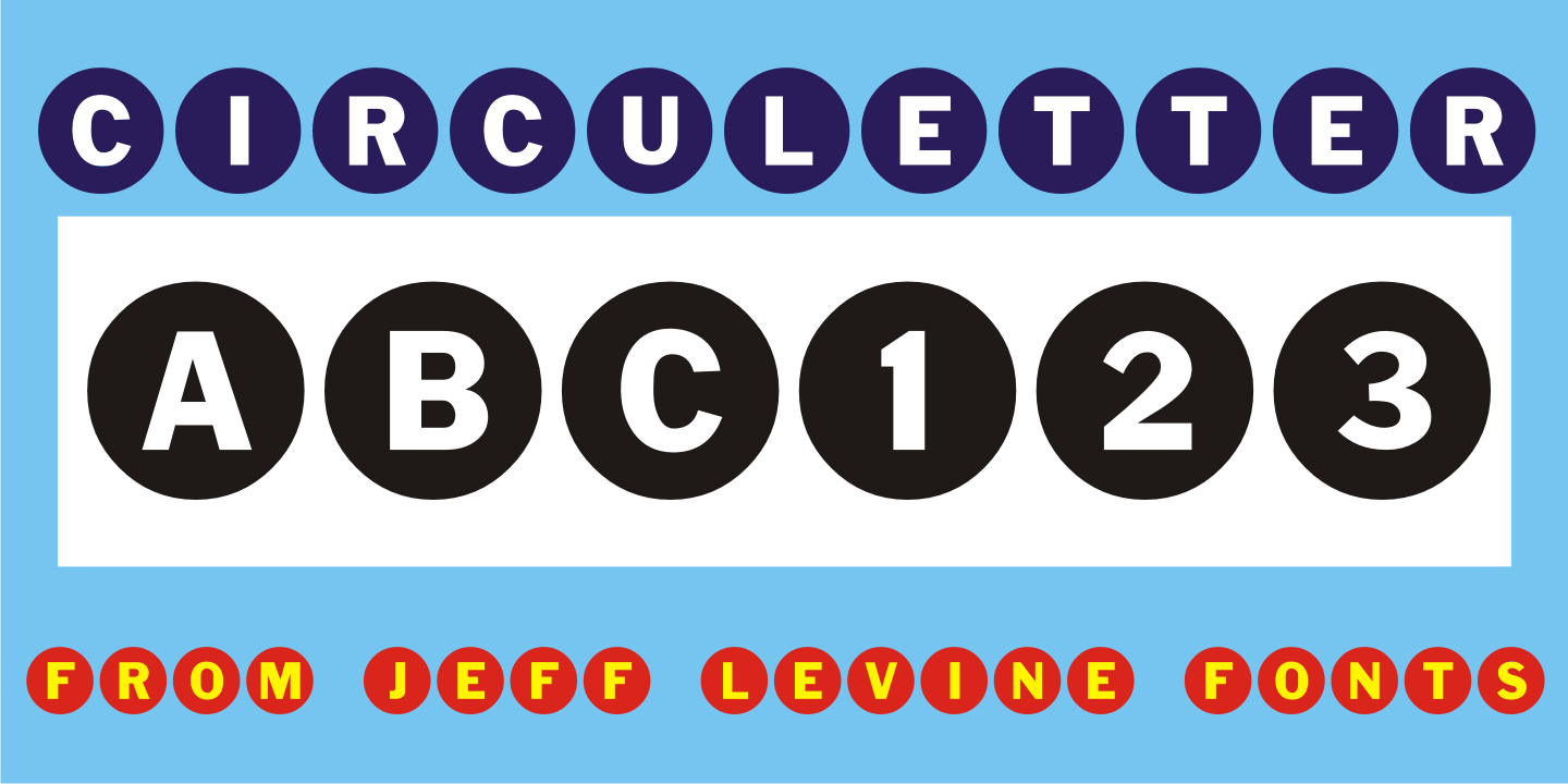 Circuletter Font Poster #1