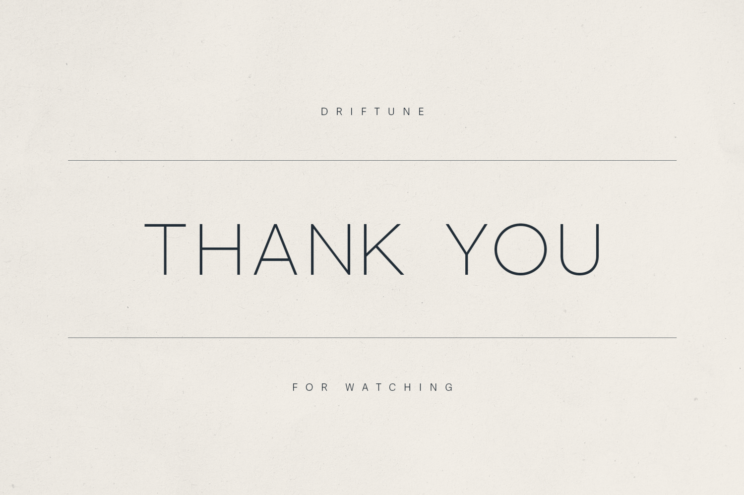 Driftune Font Poster #1
