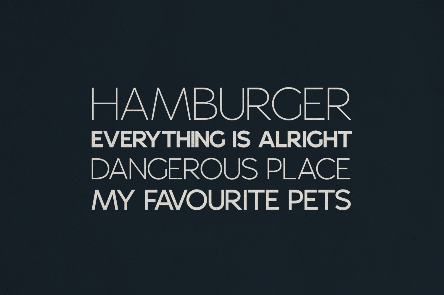 Driftune Font Poster #1