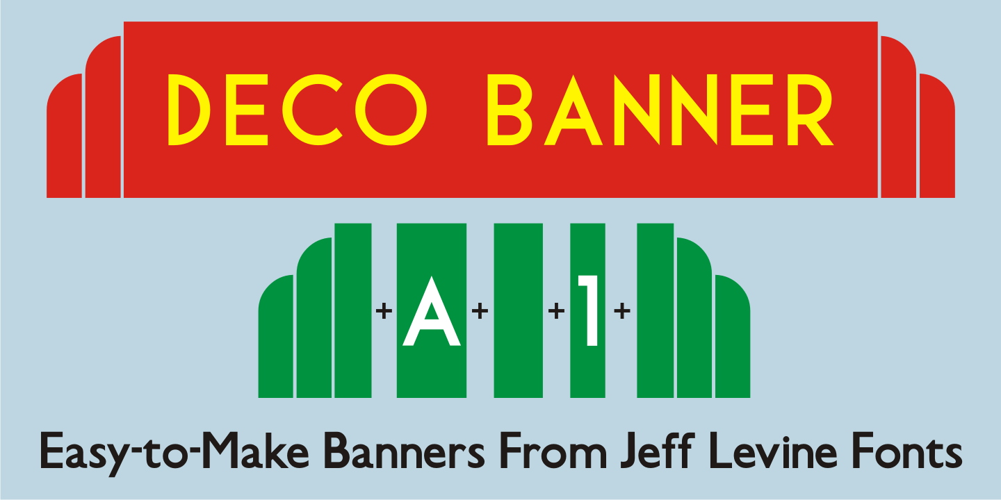 Deco Banner Font Poster #1