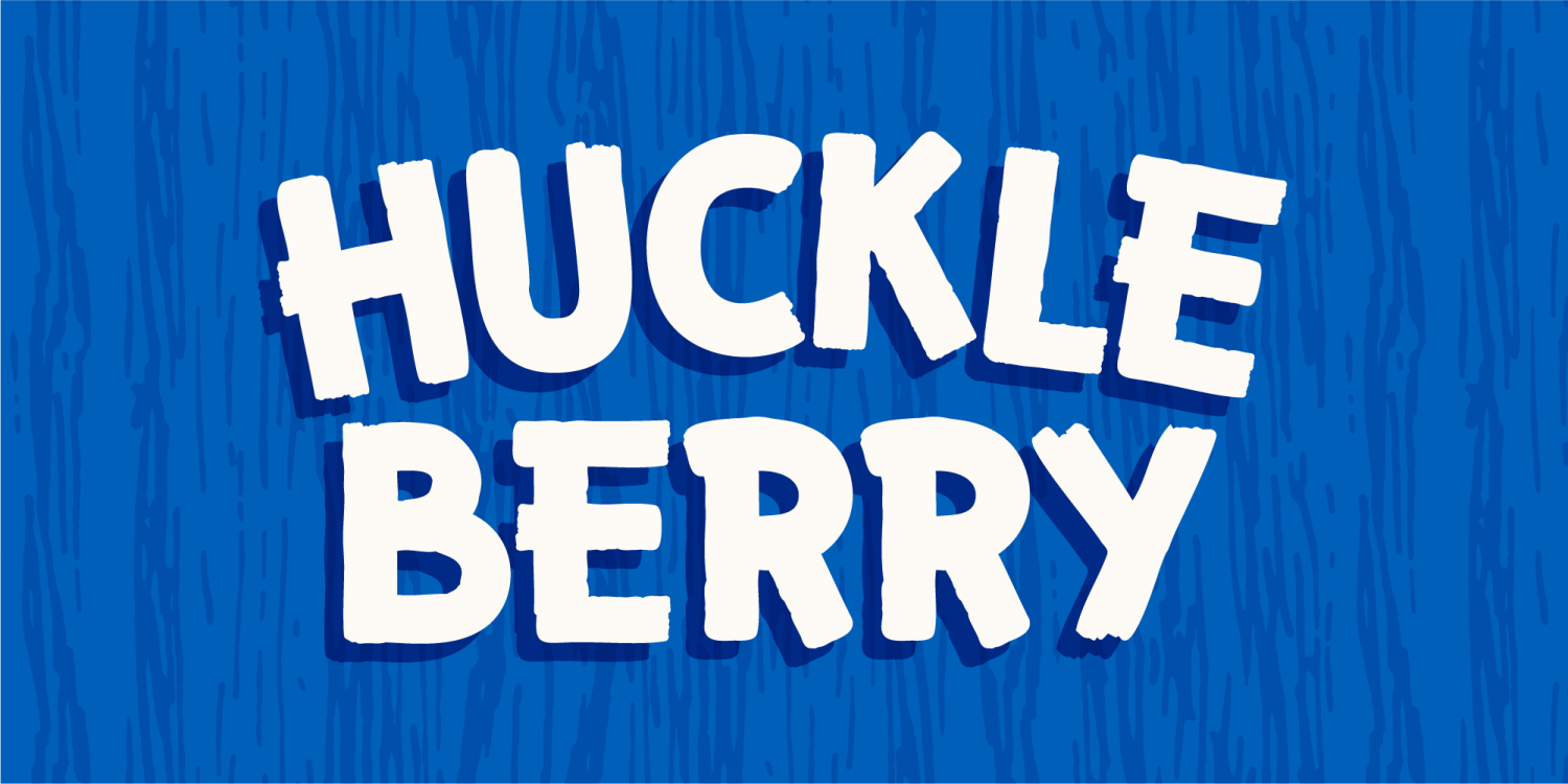 Huckleberry Font Poster #1