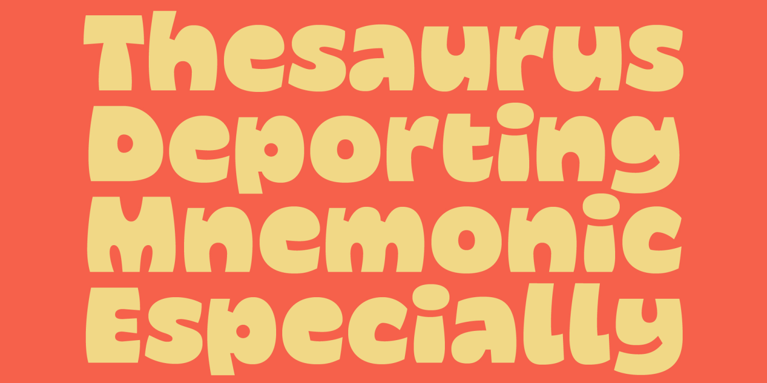 Gosh Thing Font Poster #1