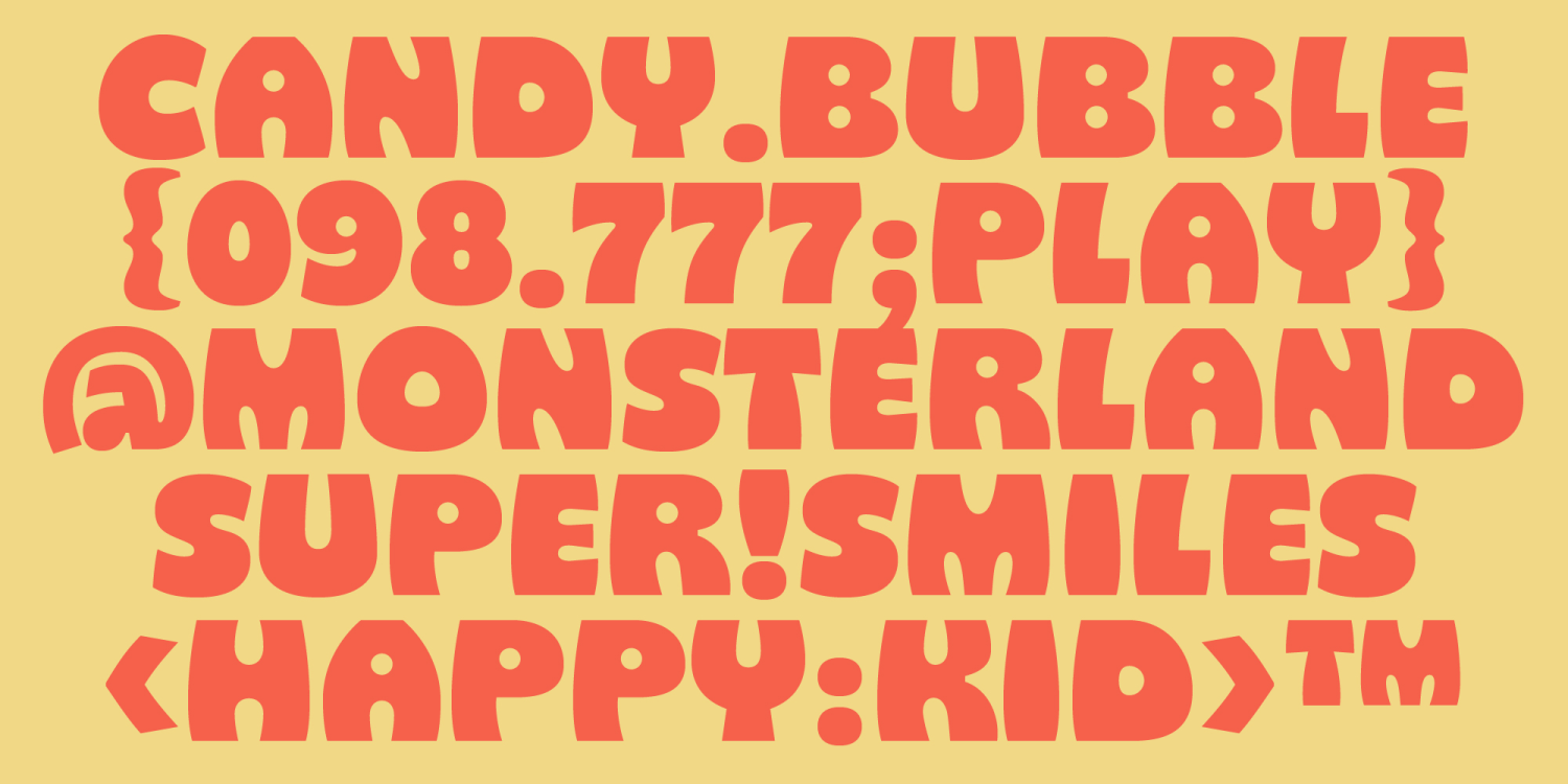 Gosh Thing Font Poster #1