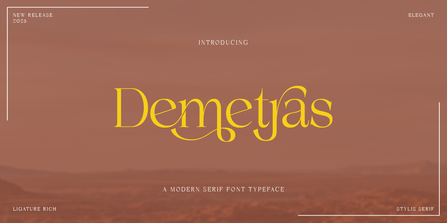 Demetras Font Poster #1