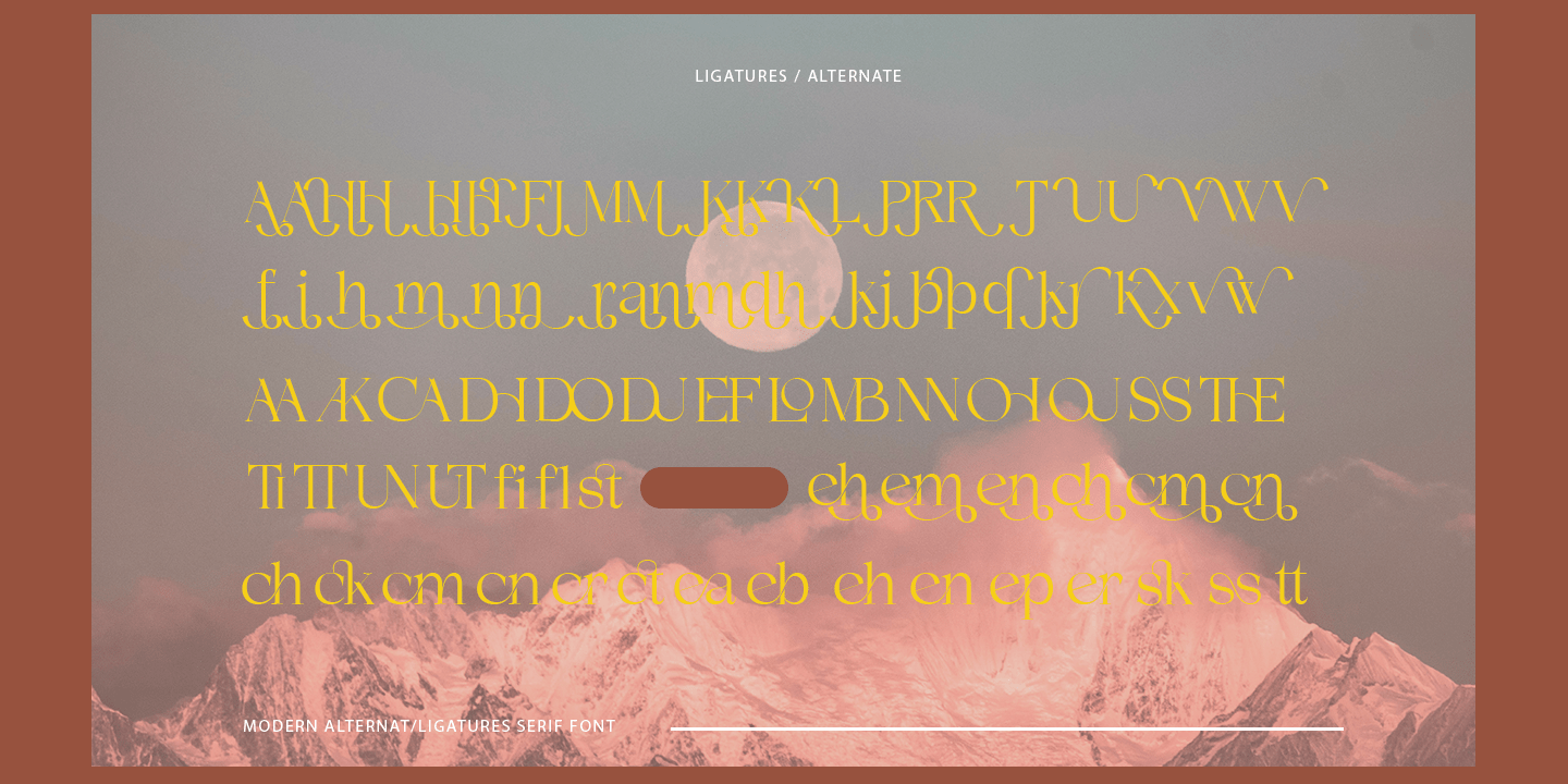 Demetras Font Poster #5