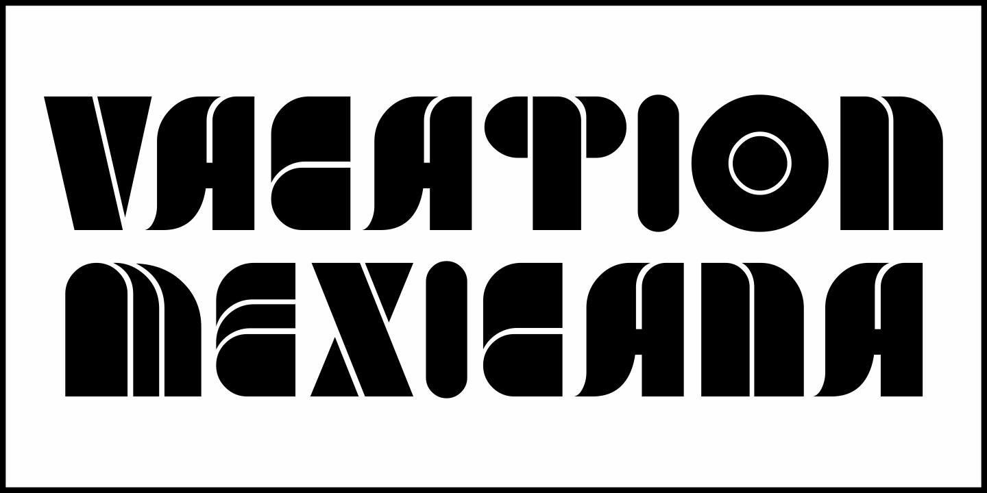 Vacation Mexicana Font Poster #2
