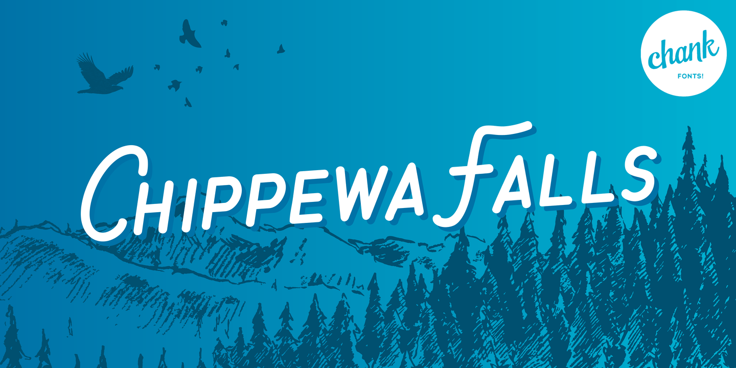 Chippewa Falls Font Poster #1