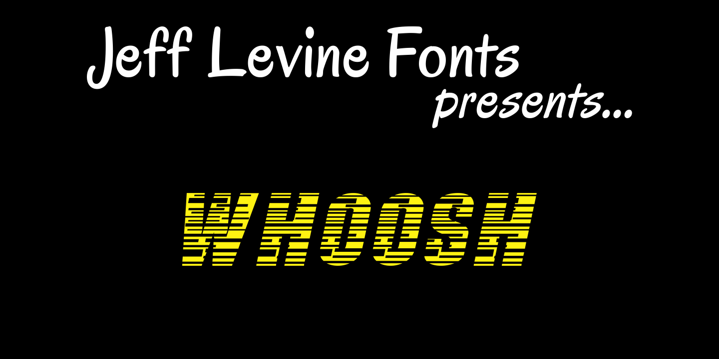 Whoosh Font Poster #1