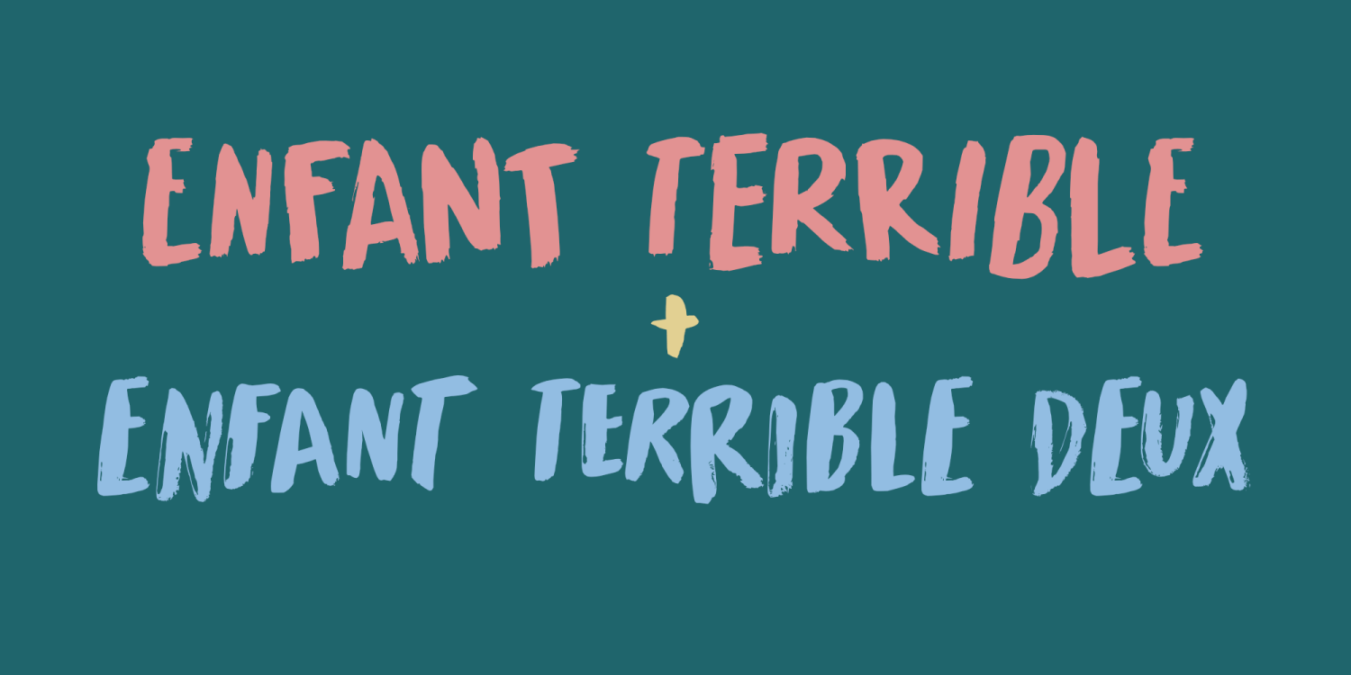 Enfant Terrible Font Poster #2