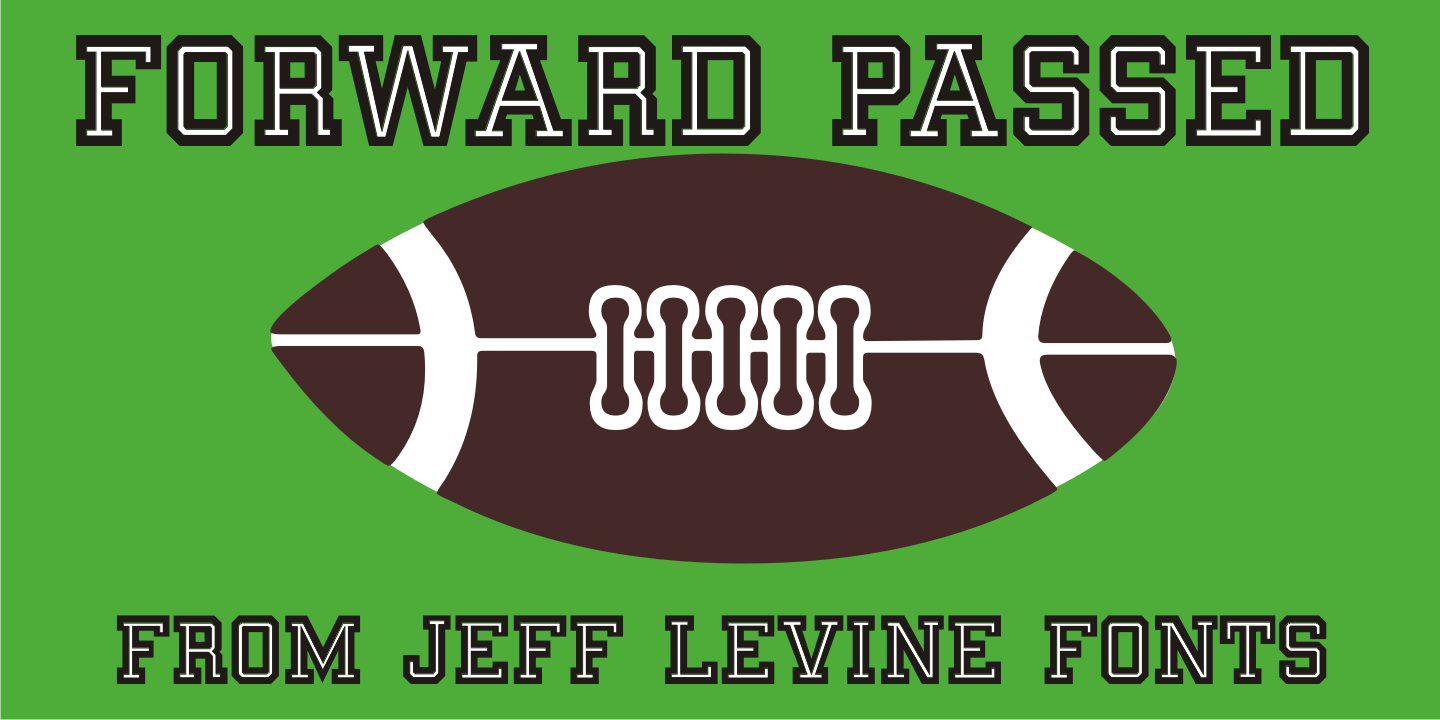 Forward Passed Font Poster #1