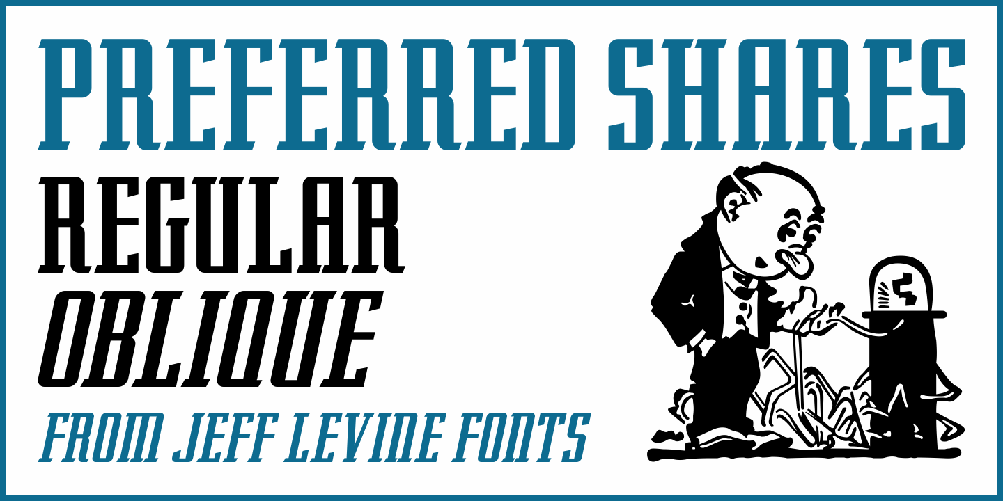 Preferred Shares Font Poster #1