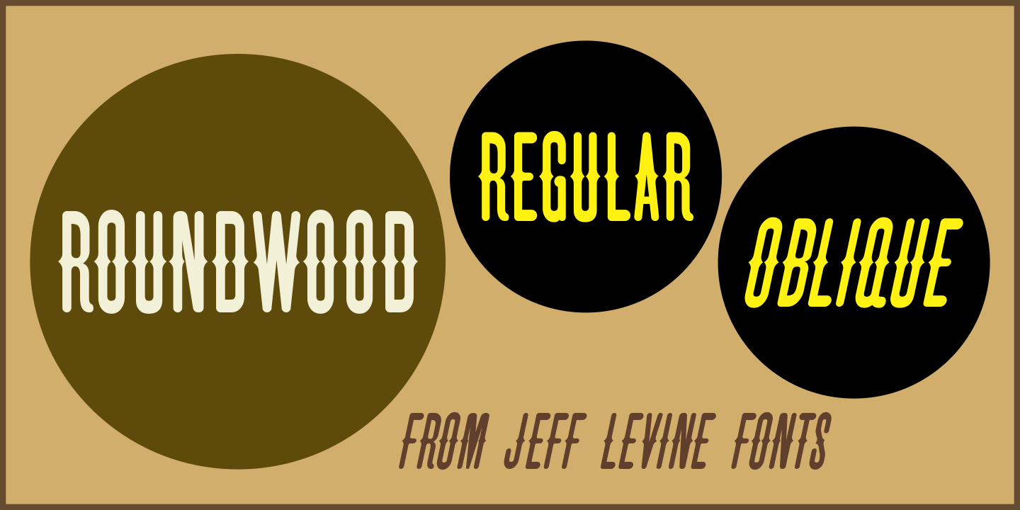 Roundwood Font Family Poster