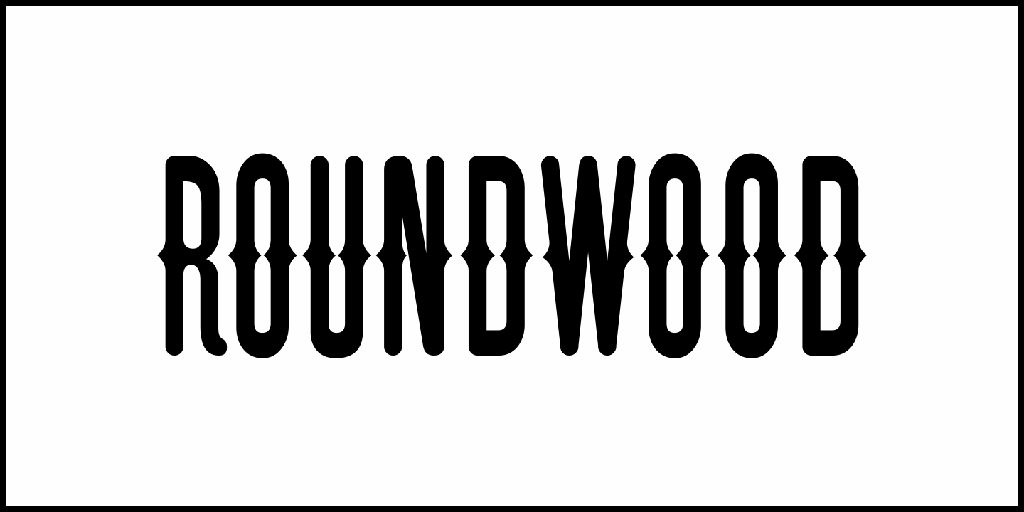 Roundwood Font Poster #1