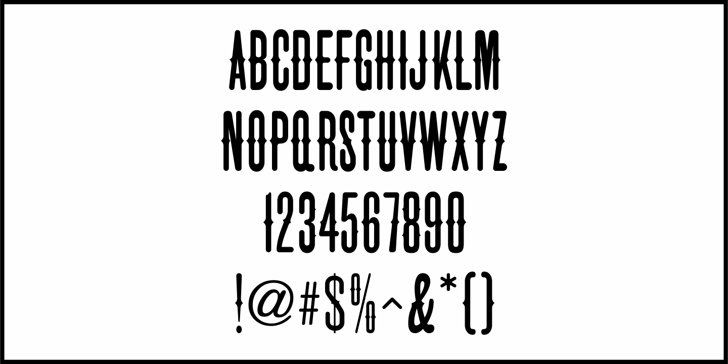 Roundwood Font Poster #1