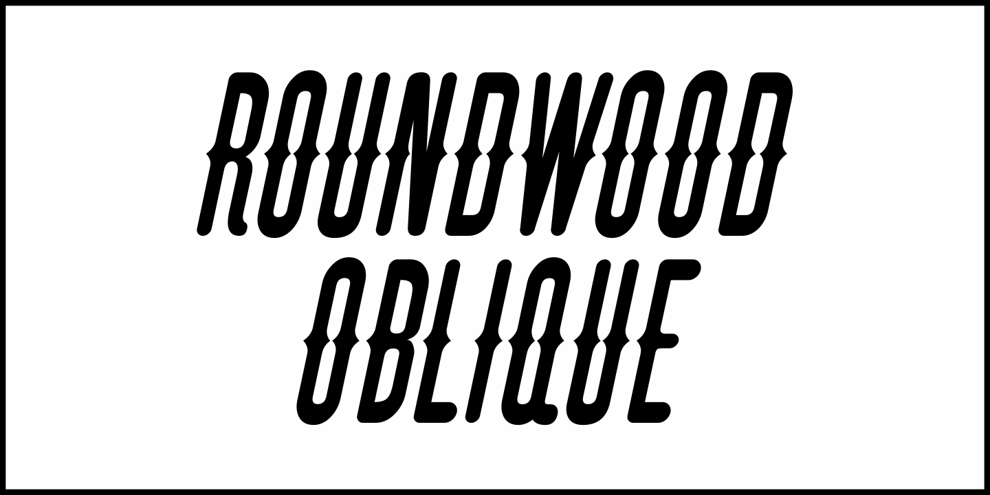 Roundwood Font Poster #1