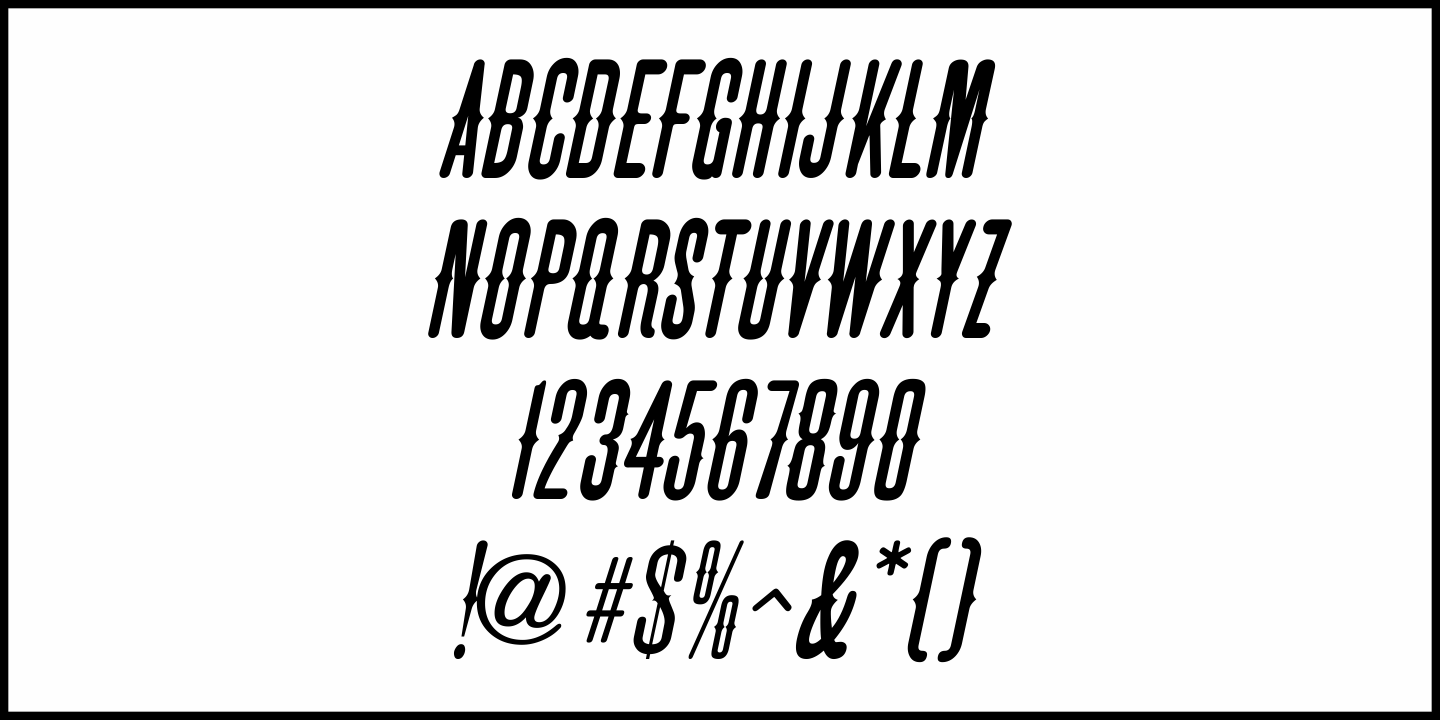 Roundwood Font Poster #1
